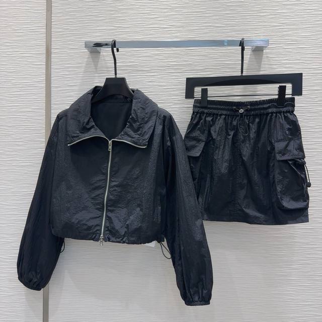 17401# Set Alexander Wan*2025 New Zipper Jacket And Short Skirt Set Customize