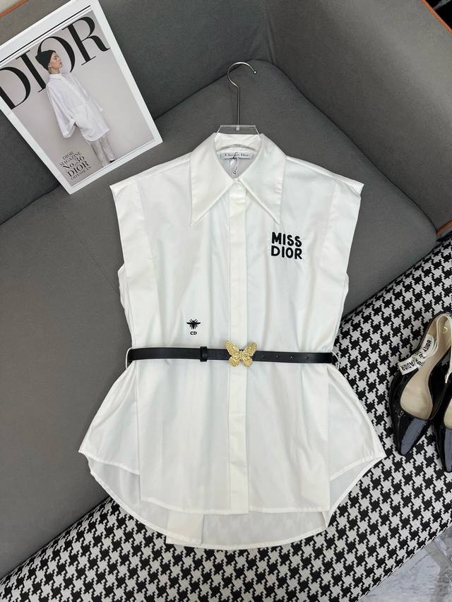 17669# Christian Dio* 2025Ss New Style Shirt Cute And Obedient Style Shirt, C