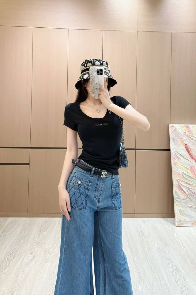 70760# Chanel Jeans New 5 Hot Items In Stock 70760# Original Quality Chane* C