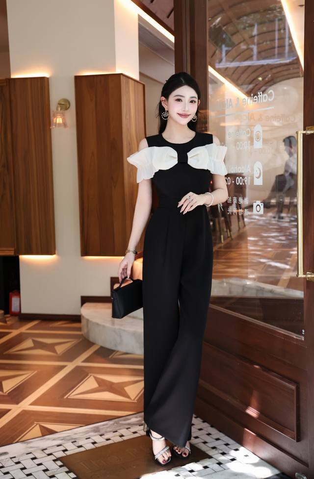 Jumpsuit Real Shot Of Classic Simple Lady Temperament Jumpsuit Fashionable And C