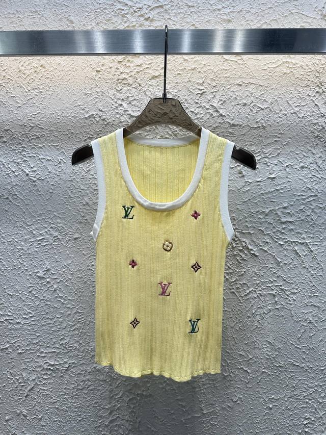 New Style No.:82624 Lvjia Lv 25 Summer New Embroidered Letter Knitted Vest
