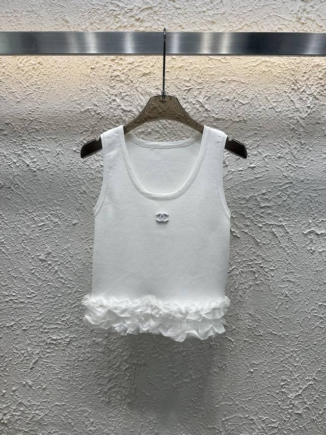 New Arrival Style No.:82623 Chane 25 Summer New Hem Lace Knitted Vest
