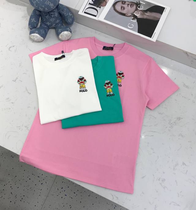 New Product Customization S, M, L Pol** Colorful Embroidered Crab Cartoon Bear L
