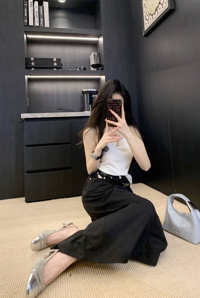 Skirt Prad* Denim Cotton Skirt For Girls Retro College Style H Version Back Slit