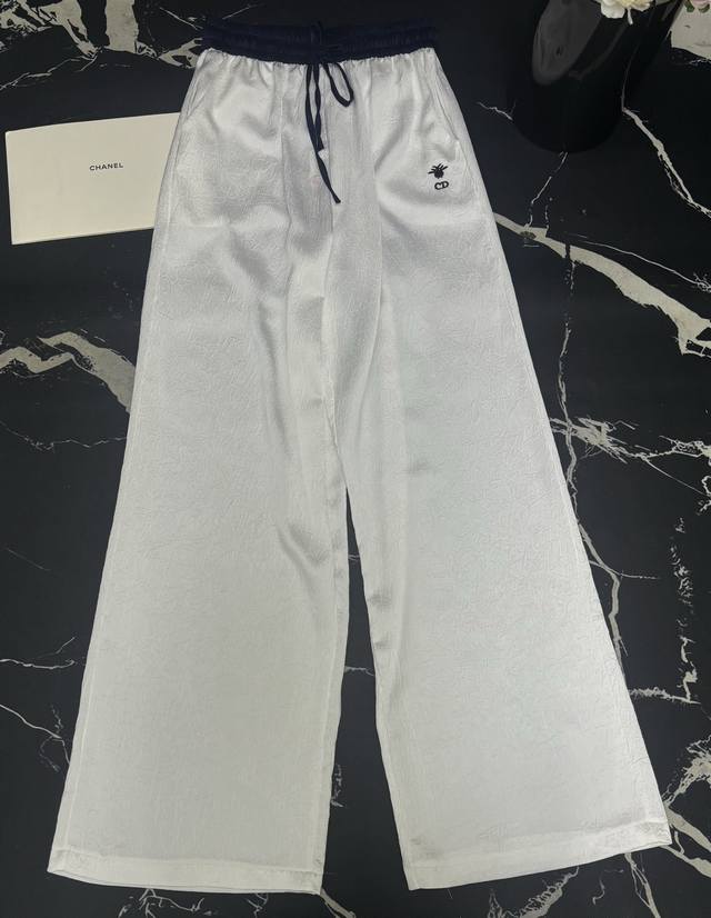 Casual Pants D Home 25 Spring And Summer New Cd Bee Embroidery Elastic Waist Ace