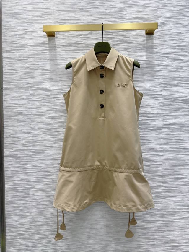 17537# Gucc* 2025Ss New Vest Dress Full Of High-End Feeling Customized Fabric