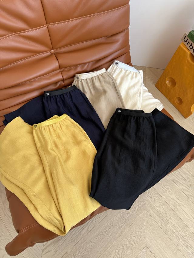 Very Comfortable To Wear 25Ss Narrow Elastic Webbing Splicing Acetate Pants For