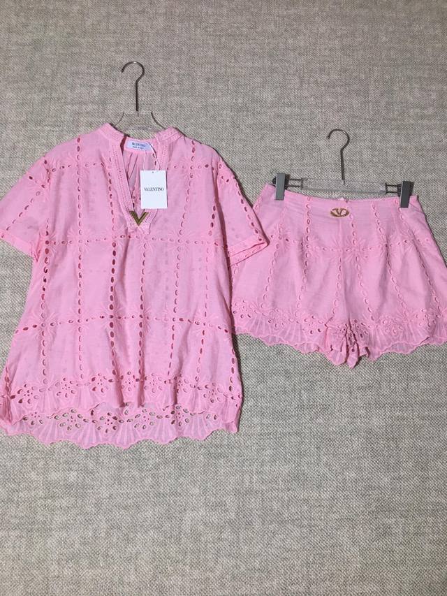 Suit Valent*No Valentino New Silk Cotton Embroidery Hollow Water-Soluble Lace La