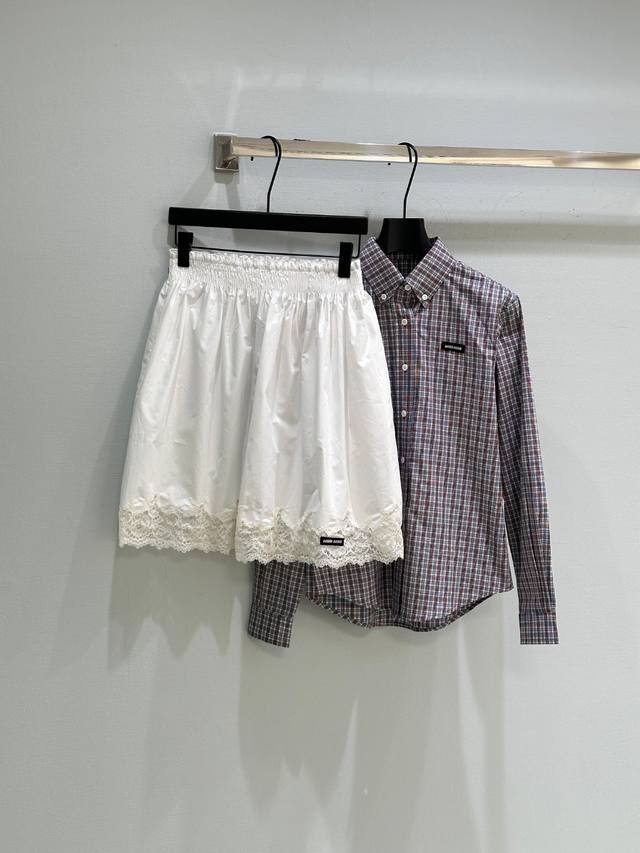 25Ss New Spring And Summer Lace Skirt Cotton And Linen Fabric Is Breathable A