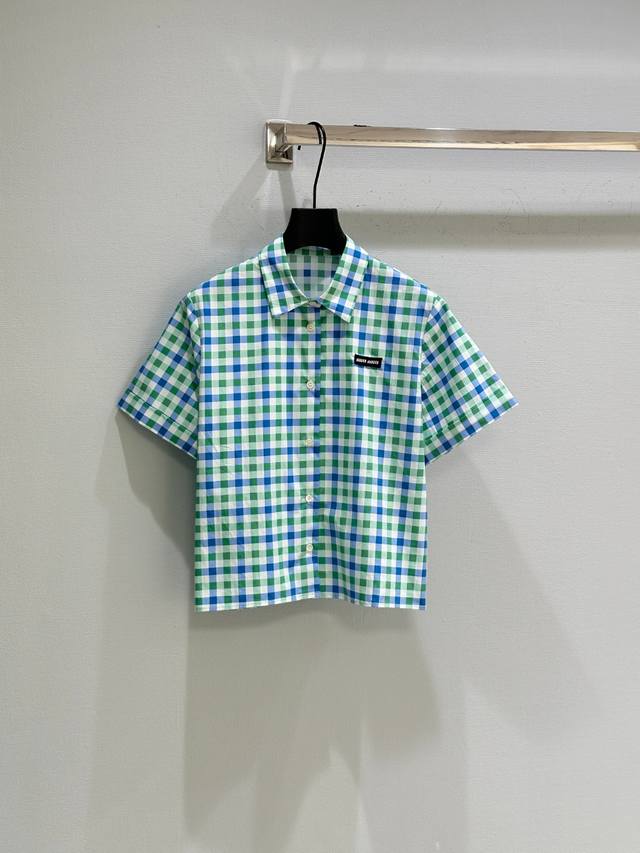25Ss New Summer Style New Arrival This Shirt Interprets Retro Charm With A Pl