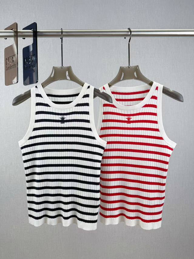 c D Striped Letter Vest 100% Tencel Tencel Has A Soft Texture And Feels Smoot