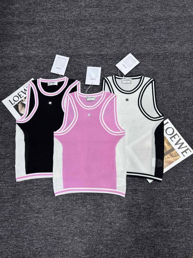 New Arrival, Simple And Fashionable, Chanel Style, Hollow Color Matching Vest, E