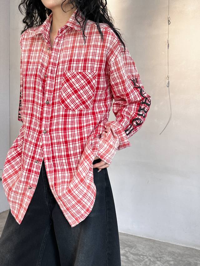 Chrome Hearts New Shirt Brushed Cotton Fabric Feels Soft And Fleshy Custom-Woven