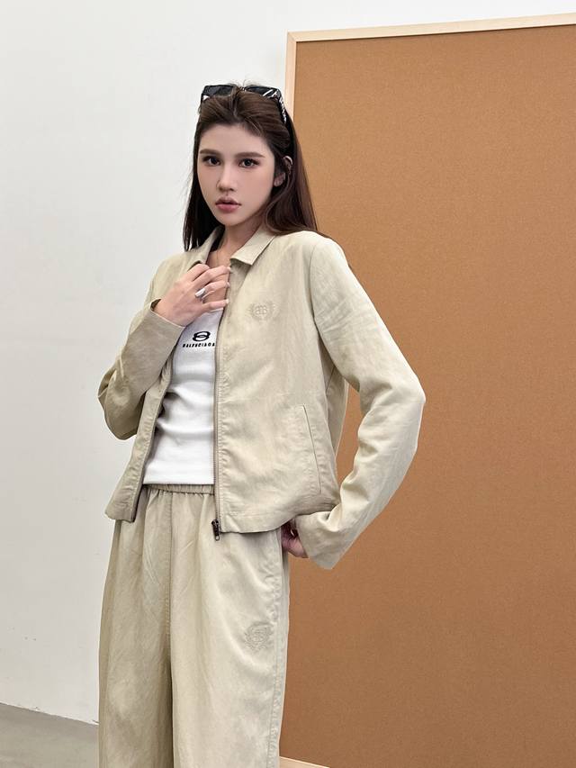 Paris New Top Classic Embroidery Label Imported Lyocell Linen Special Fabric Siz