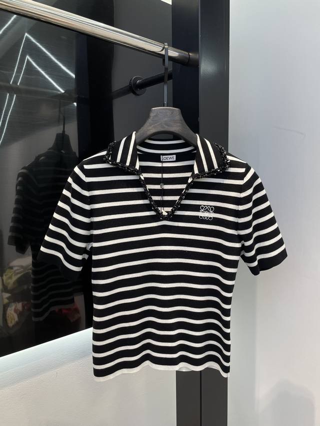loewe 3 Colors Ultra-Thin Knitted Short Sleeves Sml