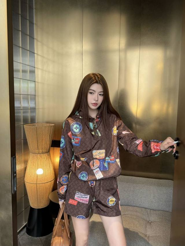 louis Vuitto*2025Ss New Classic Monograw Print Suit Is Full Of Fashion And Hi