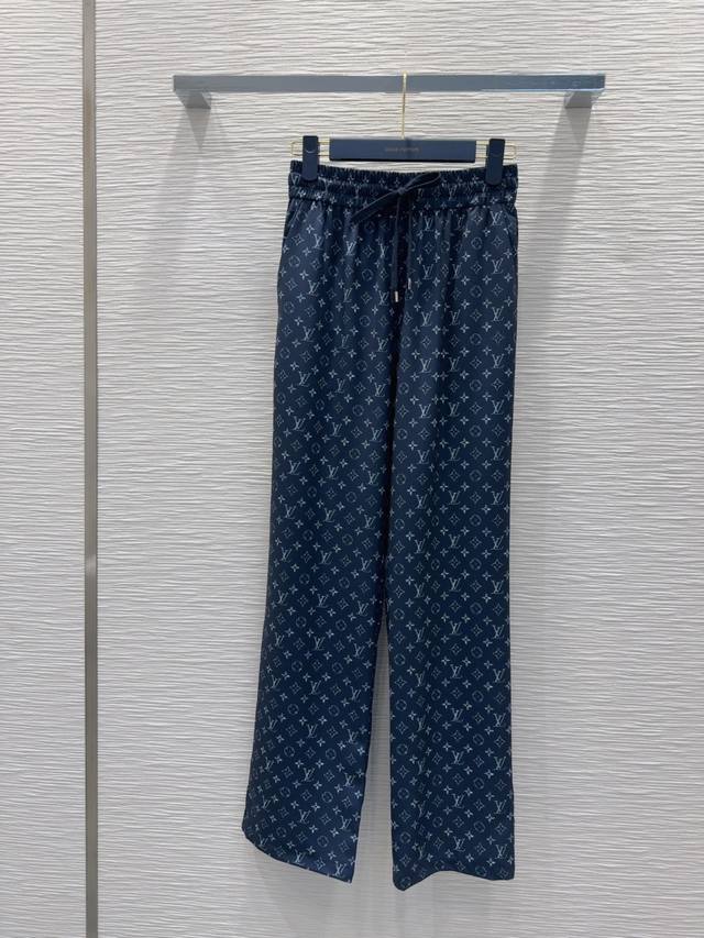 louis Vuitto* 2025Ss New Trousers With Silky Fabrics, Not Picky About Body Sh
