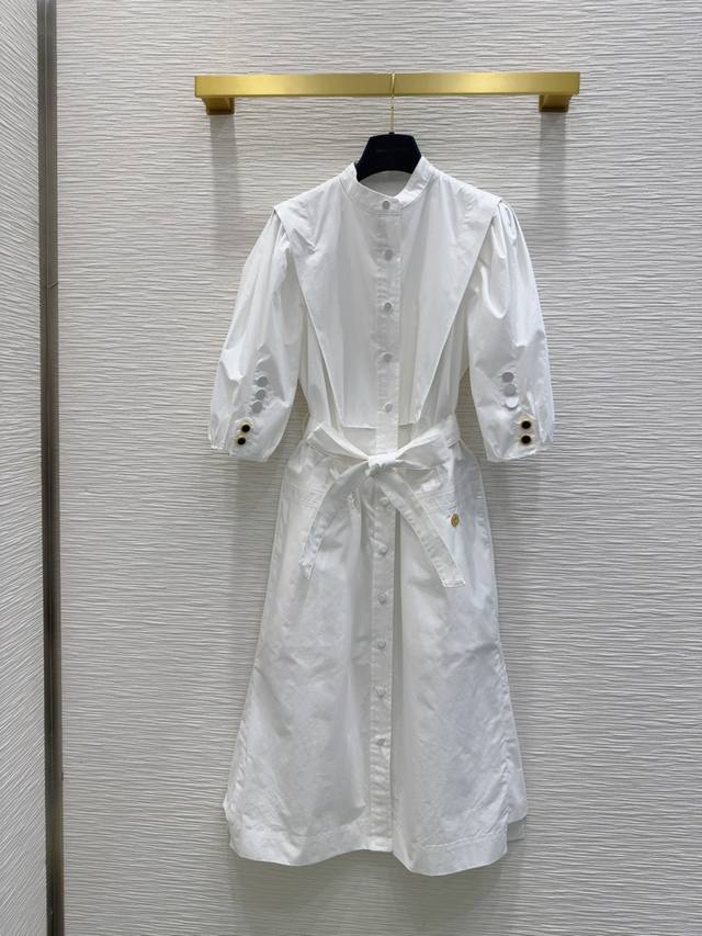 cristian Dio*2025Ss New Shirt Dress Low-Key Luxury Three-Dimensional Tailorin