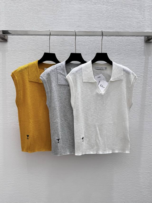 d Home Summer New Style Pure Color Simple Lapel Knitted Short Sleeve Color Wh