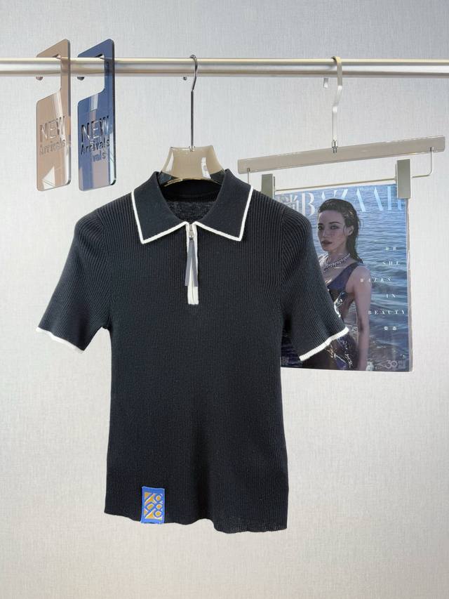 er Lapel Half-Zip Short Sleeves 55% Wool 25% Acrylic 20% Viscose Viscose Make