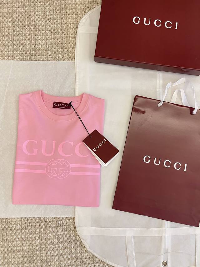 guc I25Ss New Product Online Bright Color Letter Offset Printing Pattern Pull