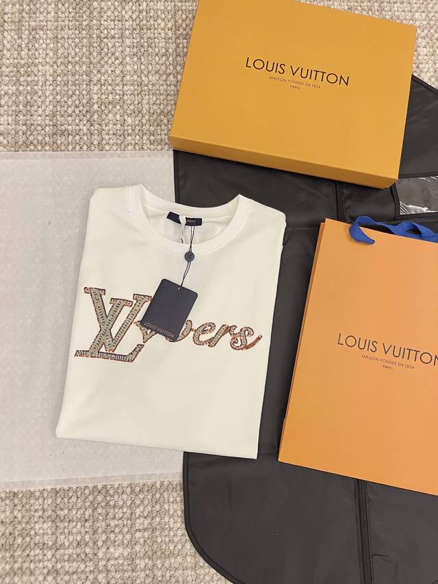 lo Is&Vuitt N 25Ss New Product Online Short-Sleeved T-Shirt With Hand-Beaded