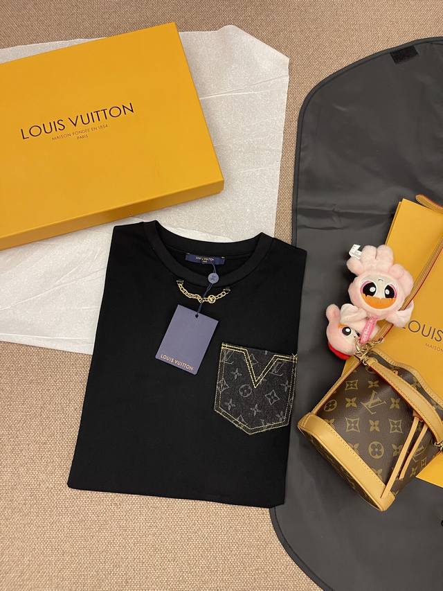 With Envelope Bag Louis Vuitton 25Ss Early Spring New Style Pocket Splicing Deni