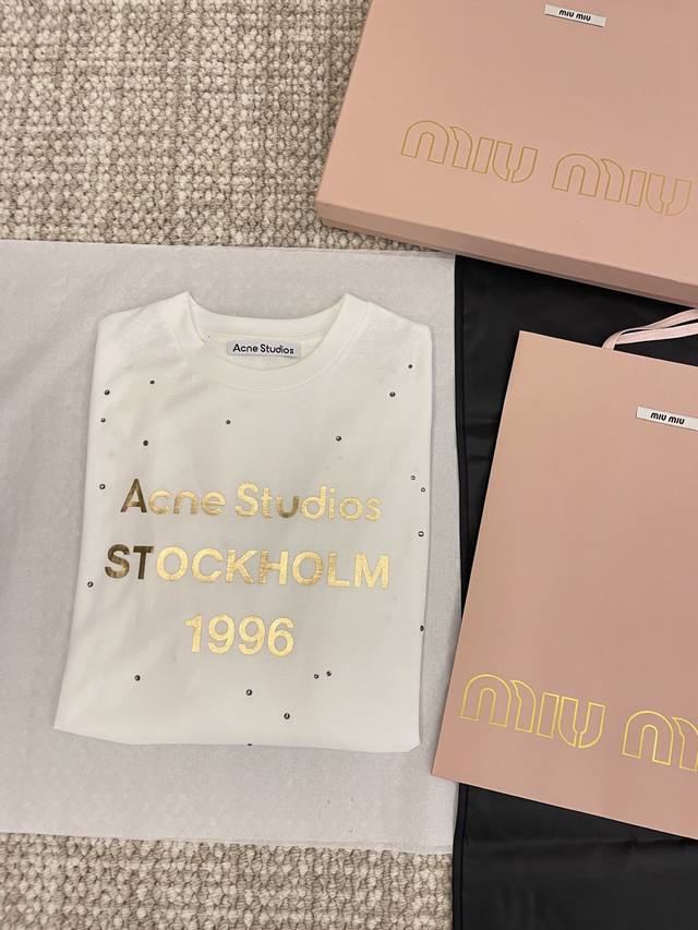 acnestudios 25Ss New Product Online All-Body Diamond Hot Stamping Letter Logo