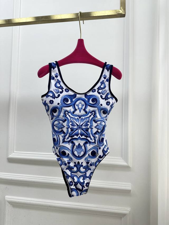 Size Sml Maiolica Printed Competition Swimsuit The Dolce&Gabbana Beach Collectio