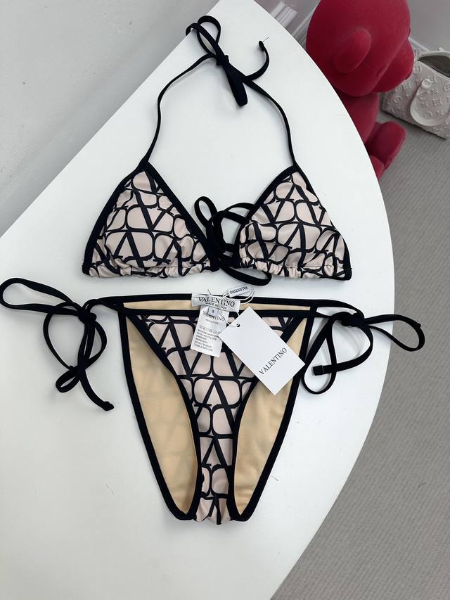 Size Sm Lxl Valen* Printed Bikini Lace-Up Style Can Be Adjusted To Any Size Sexy