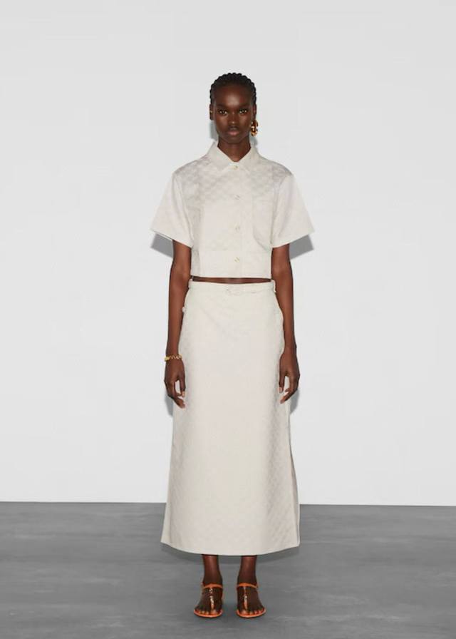 g Jacquard Letter Suit Double G Three-Dimensional Jacquard Series Belt Decora