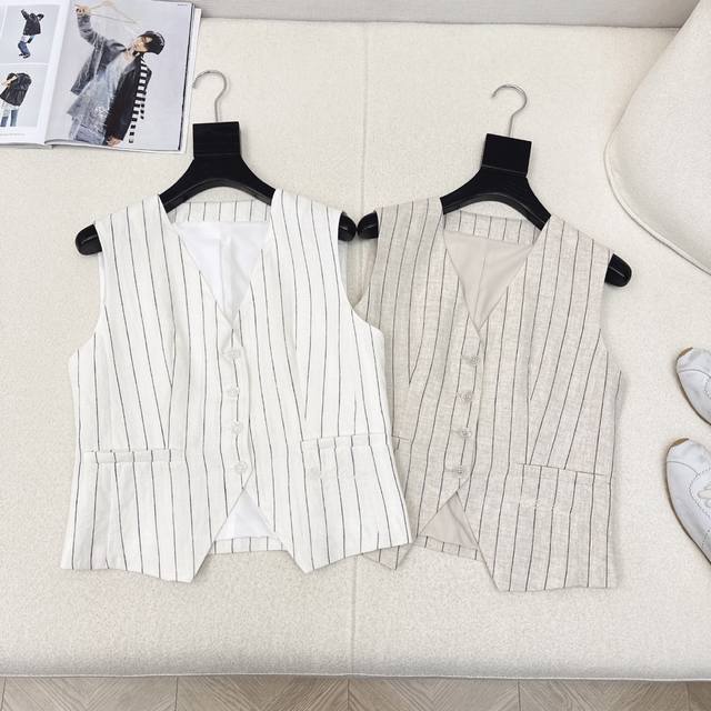 Vest Trousers Lp30Ss The Latest Spring And Summer Striped Suit Vest + Straight P