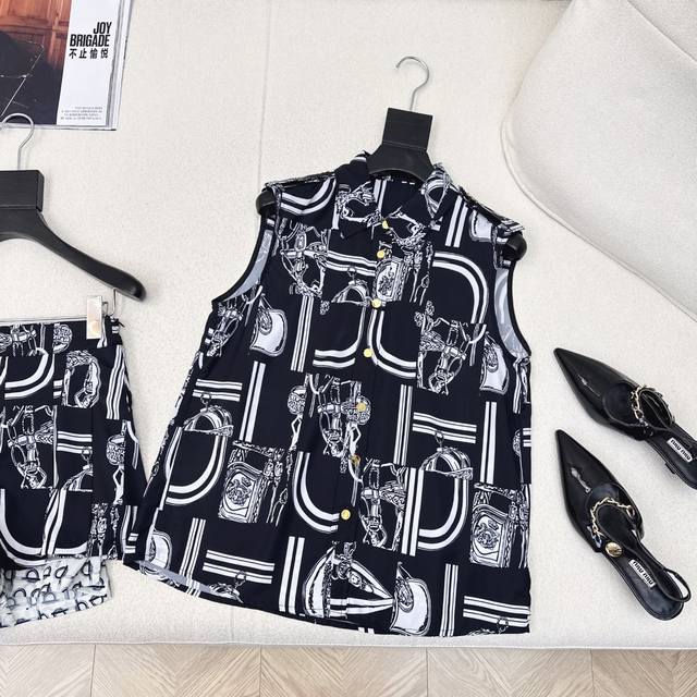bur 25Ss The Latest Spring And Summer Printed Sleeveless Shirts Are Recommend