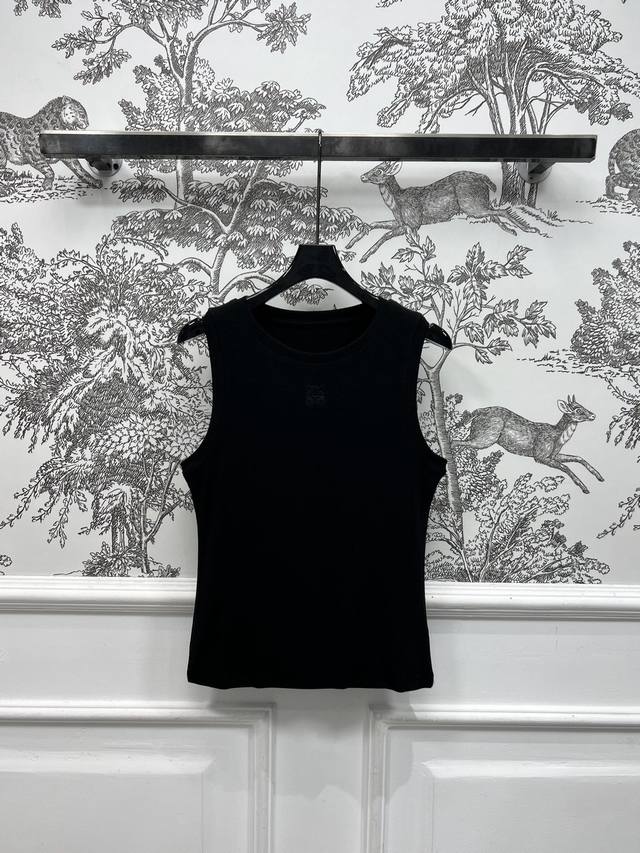 lw 25 Spring And Summer New Hollow Lace Vest With Round Neck And Loose Cut De