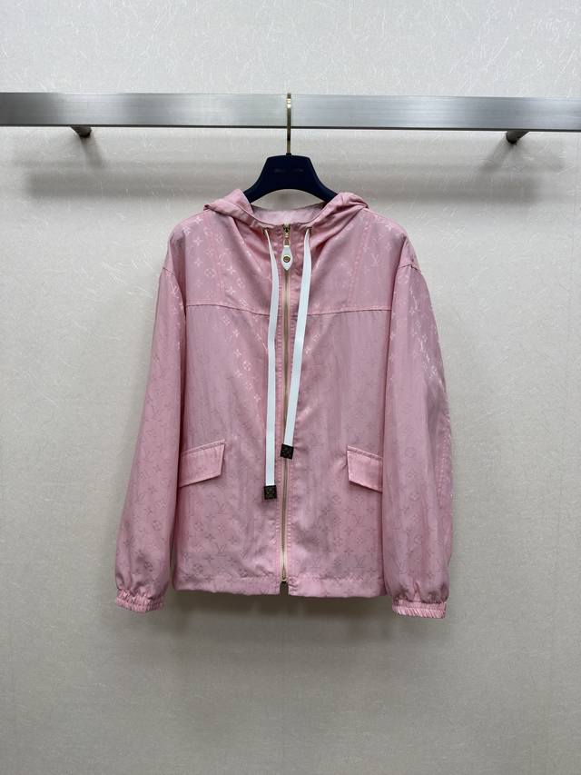 25Ss Lv Spring And Summer New Style Cherry Blossom Pink Dark Pattern Old Flow