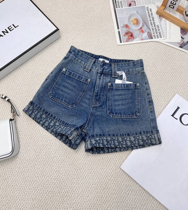dior25 Early Spring New Series Fashionable Advanced Gradient Printed Rolled-U