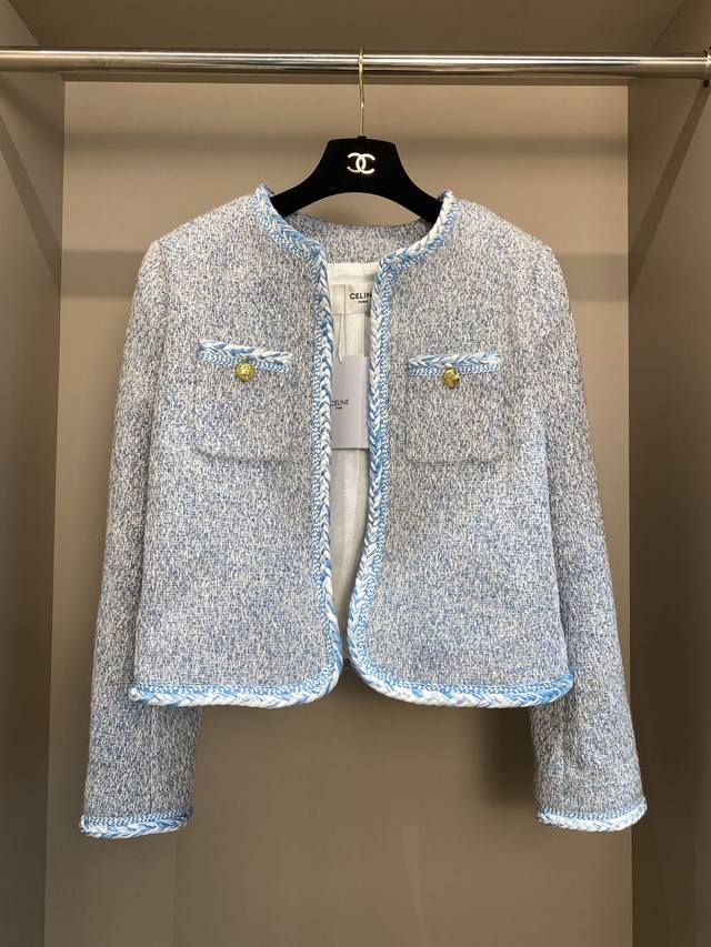 ss New Early Spring Glacier Blue Woven Jacket You Will Be Amazed At The First