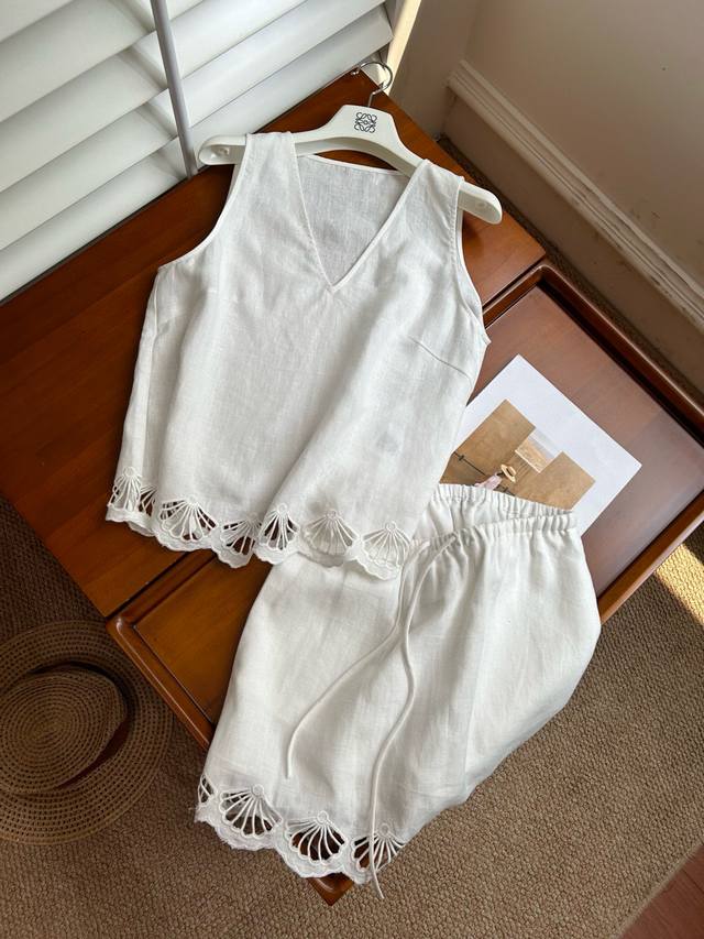 Summer Update - Hollow Lace Suit Skirt 100% Cotton This Suit Is The Perfect Inte