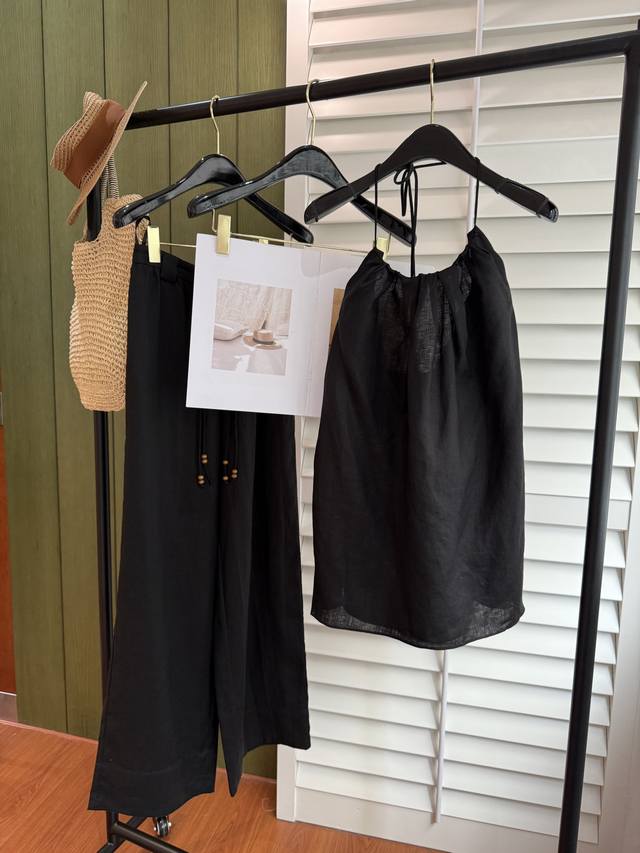 Summer Update - Suspender Set 100% Linen The Linen Suit Is Like A Light Pastoral