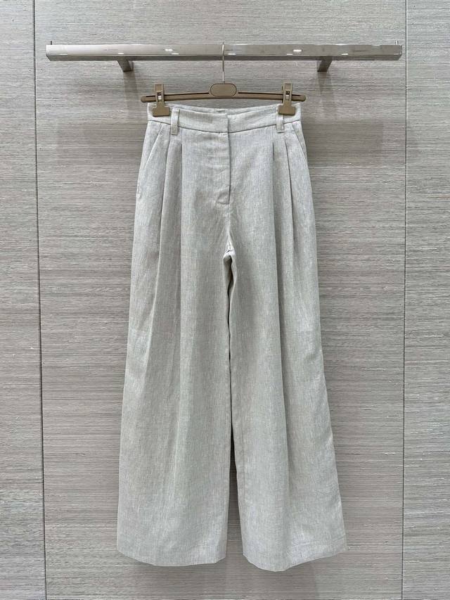 French Imported Silver Linen Fabric Exclusive First Release High-End Original Qu