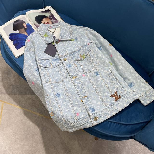 24Aw New 1V Monogram Denim Jacket The Essential Autumn Monogram Denim Is Now