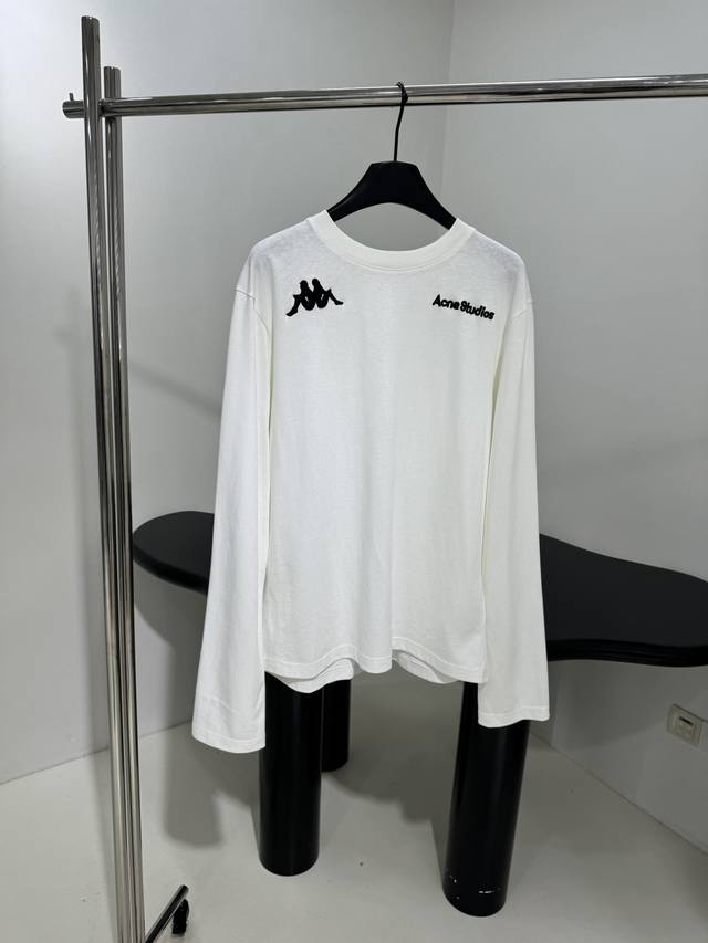 x Kappa Cotton Long Sleeve T-Shirt Kappa Joint Series Logo Graphic On Front A
