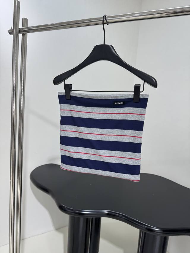 25 New Cotton Striped Tube Top This Cotton Jersey Tube Top Features A Multi-C