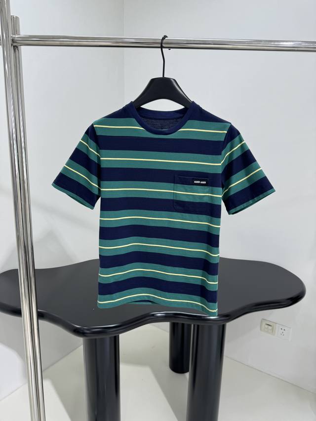 25 New Cotton Striped T-Shirt This Cotton Jersey T-Shirt Features A Multi-Col