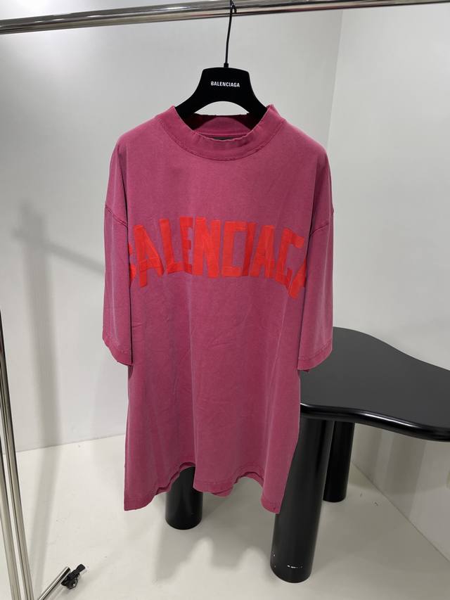 New Arrival 25 Spring/Summer Art Glue Decorated Short-Sleeved T-Shirt Retro Plai