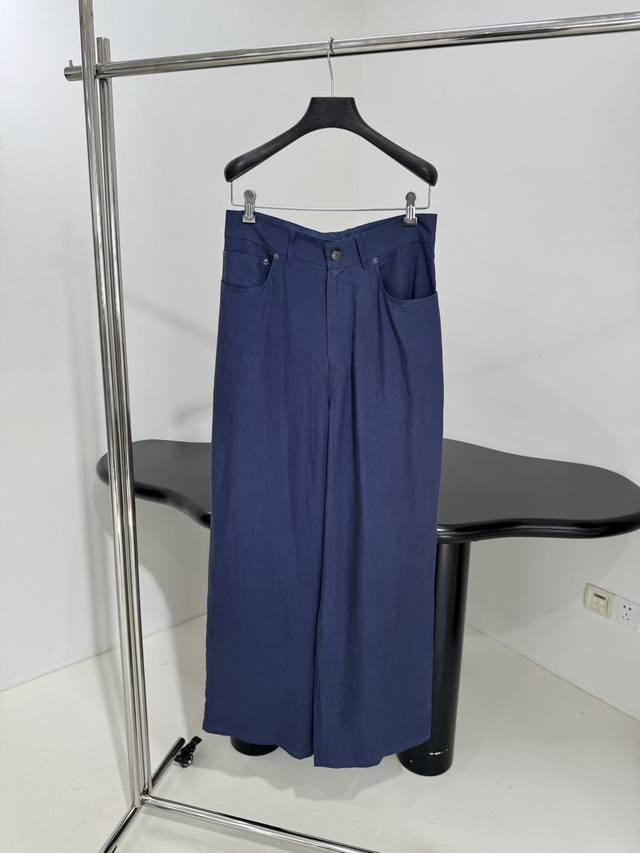 New Loose Tailored Casual Pants Selected Drape Fiber Poplin Fabric Loose Cut Sil
