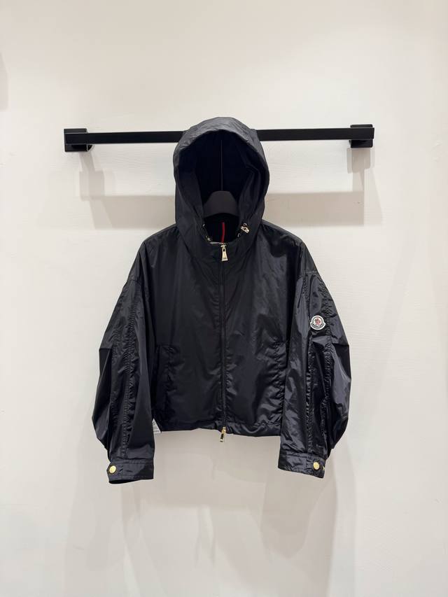 New Monc*Ler Leda25 New Women's Short Hooded Parka Jacket With Hood And Drawstri