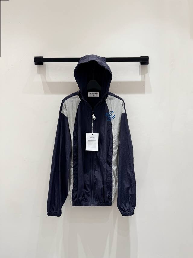 New 25Ss Cc New Color Matching Sun Protection Jacket Hooded With Raised Collar D