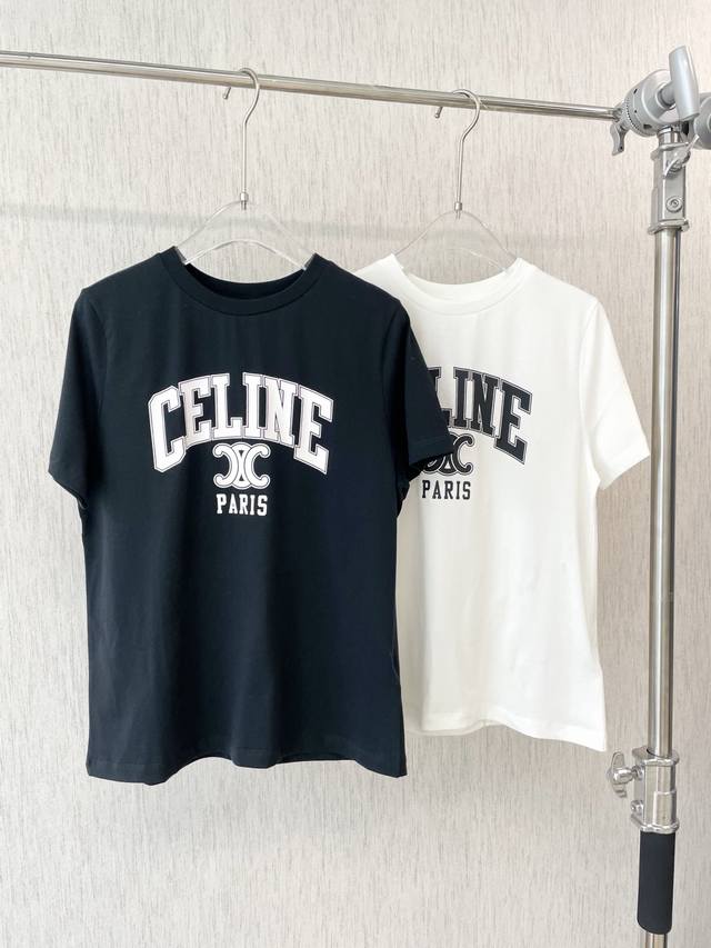 25 New Celine Short-Sleeved T-Shirt With Simple And Elegant Style. Celine Par