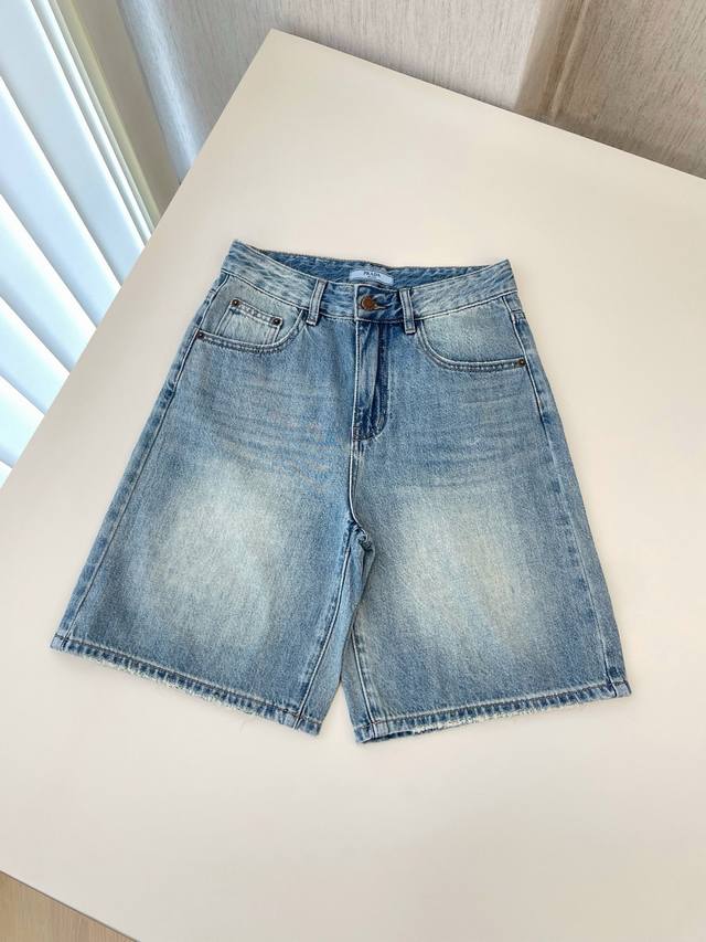 25 New Prada Light Blue Denim Shorts Are Classic Denim Items. Made Of Denim M